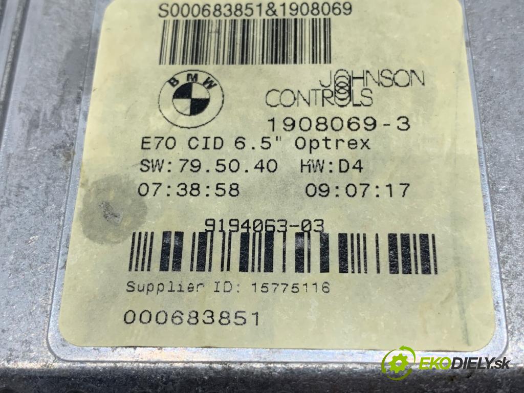 BMW E70 SUV 2009 200 kW 3.0 si 2996 Dislpej 9194063 (Prístrojová doska)