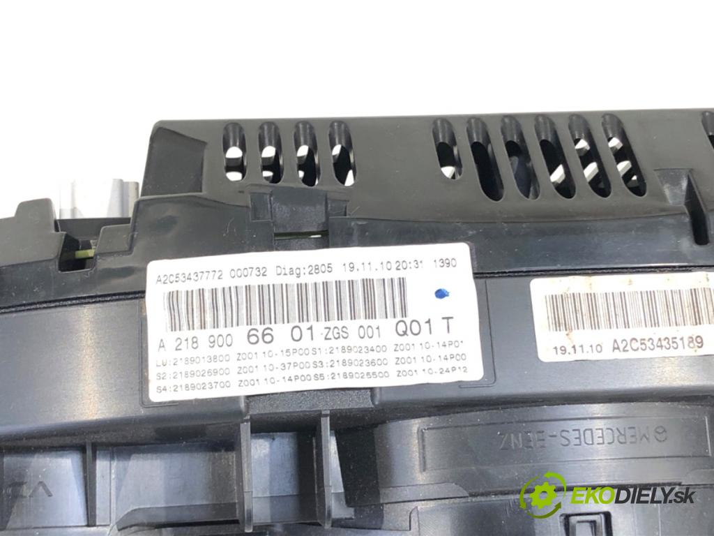 MERCEDES-BENZ C218 coupe 2013 195 kW CLS 350 CDI / d (218.323) 2987 Prístrojovka A2189006601 (Prístrojová doska)