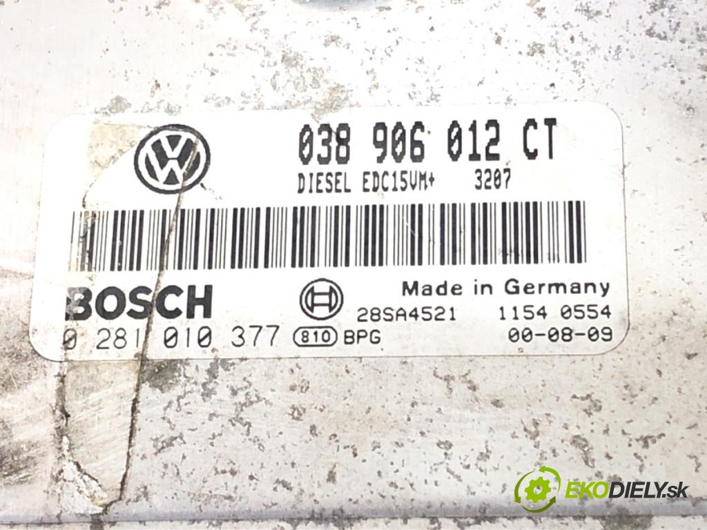 VW POLO liftback 2000 47 kW 1.9 D 1896 riadiaca jednotka Motor 038906012CT (Riadiaca jednotka)