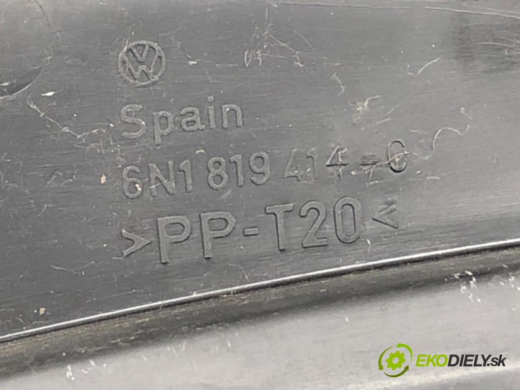 VW POLO liftback 2000 47 kW 1.9 D 1896 Torpédo, plast pod čelné okno 6N1819414C (Torpédo (plast pod čelným sklom))