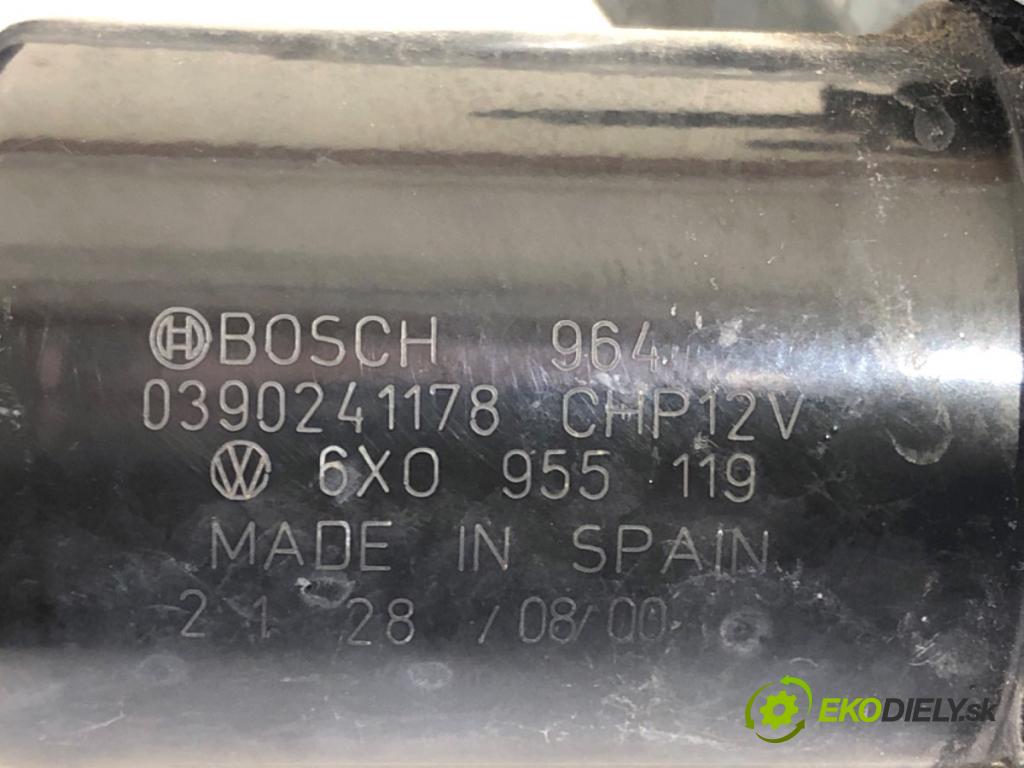 VW POLO liftback 2000 47 kW 1.9 D 1896 Mechanizmus stieračov predný 6X0955119 (Motorček stieračov predný)