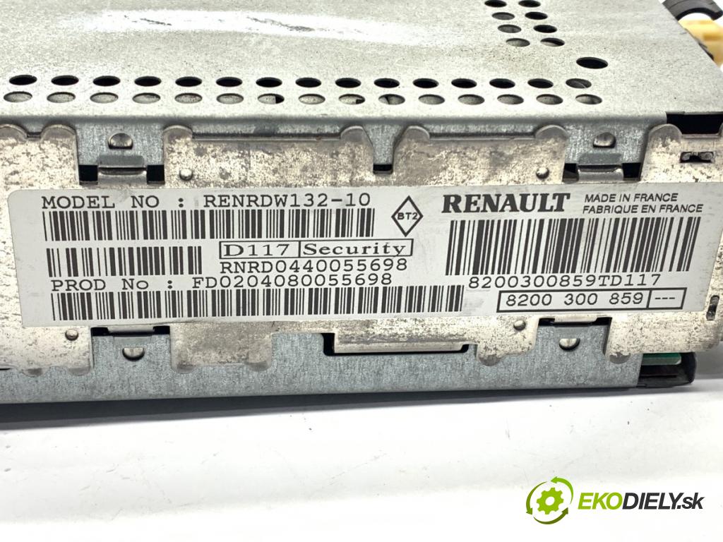 RENAULT SCÉNIC II nadwozie wielkoprzestrzenne (MPV) 2004 88 kW 1.9 dCi (JM0G, JM12, JM1G, JM2C) 1870 RADIO 8200300859 (Audio zariadenie)