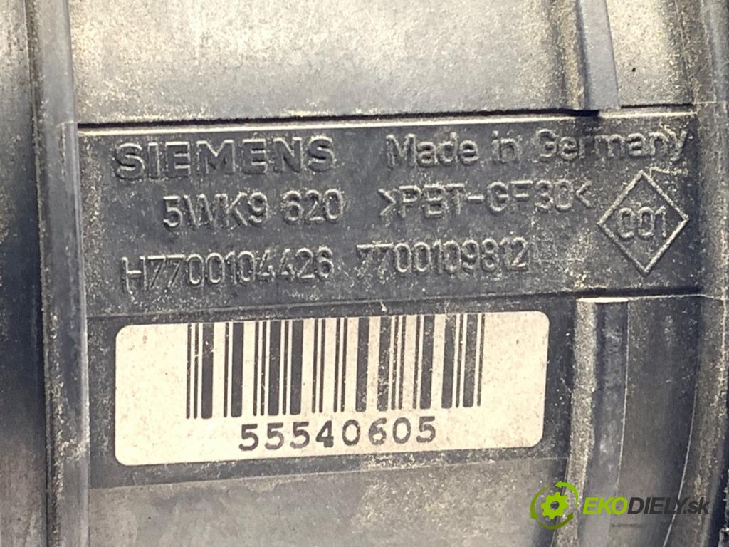 RENAULT SCÉNIC II nadwozie wielkoprzestrzenne (MPV) 2004 88 kW 1.9 dCi (JM0G, JM12, JM1G, JM2C) 1870 Váha vzduchu 5WK9620 (Váha vzduchu)