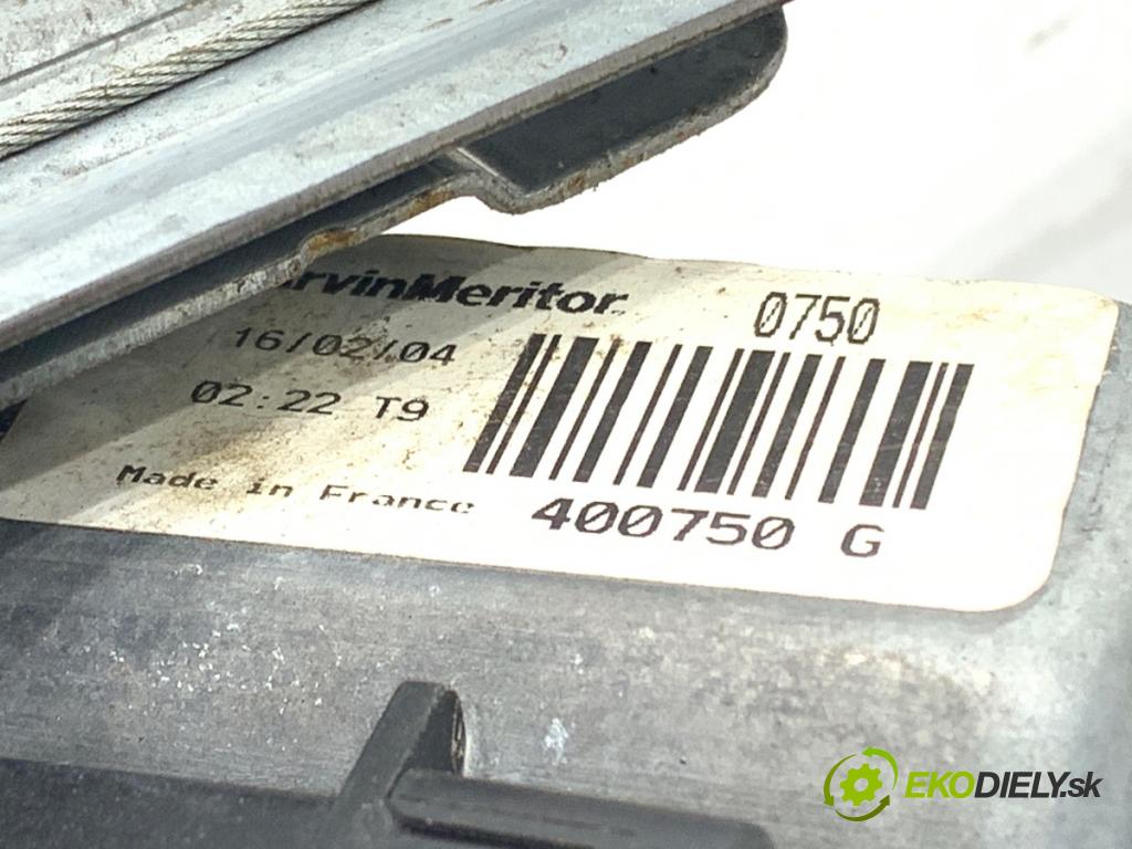 RENAULT SCÉNIC II nadwozie wielkoprzestrzenne (MPV) 2004 88 kW 1.9 dCi (JM0G, JM12, JM1G, JM2C) 1870 mechanismus okna pravý zadní část