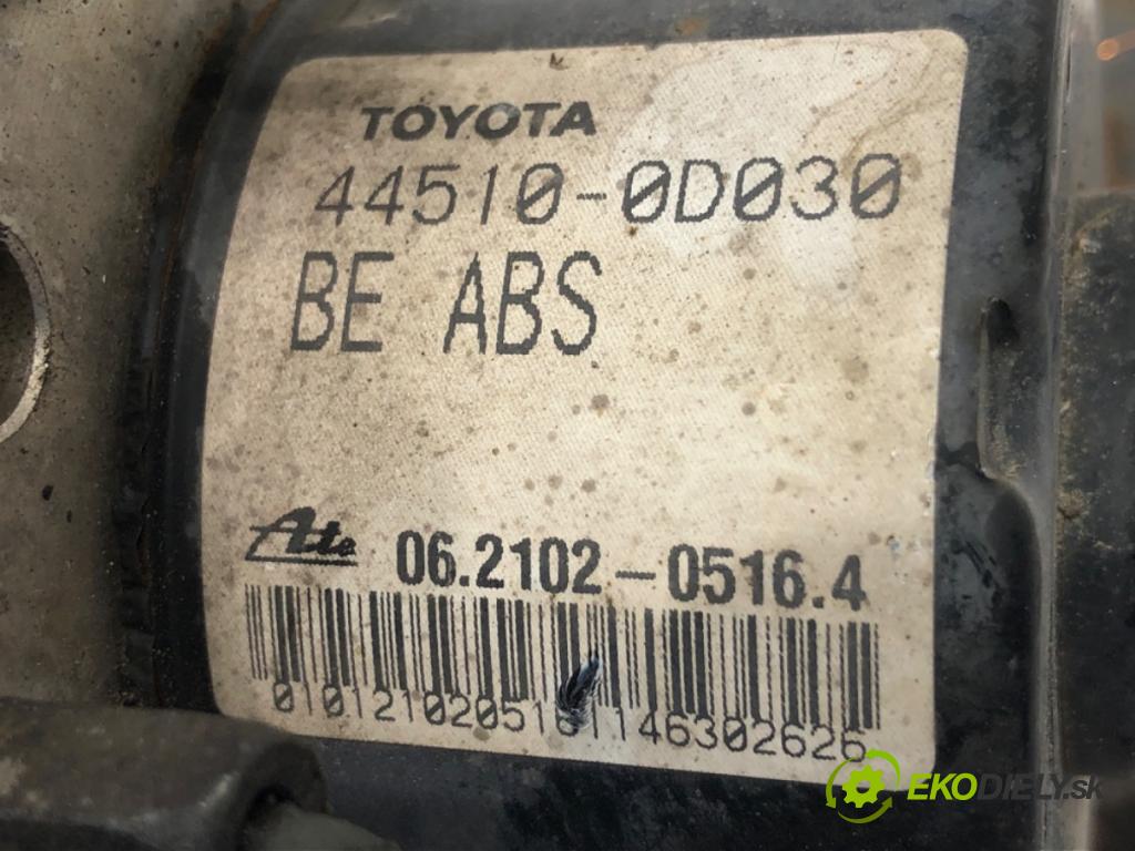 TOYOTA YARIS II liftback 2006 51 kW 1.0 VVT-i (KSP90_) 998 Pumpa ABS 44510-0D030 (Pumpa ABS)