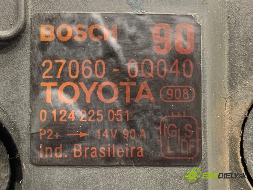 TOYOTA YARIS II liftback 2006 51 kW 1.0 VVT-i (KSP90_) 998 Alternátor  (Alternátor)