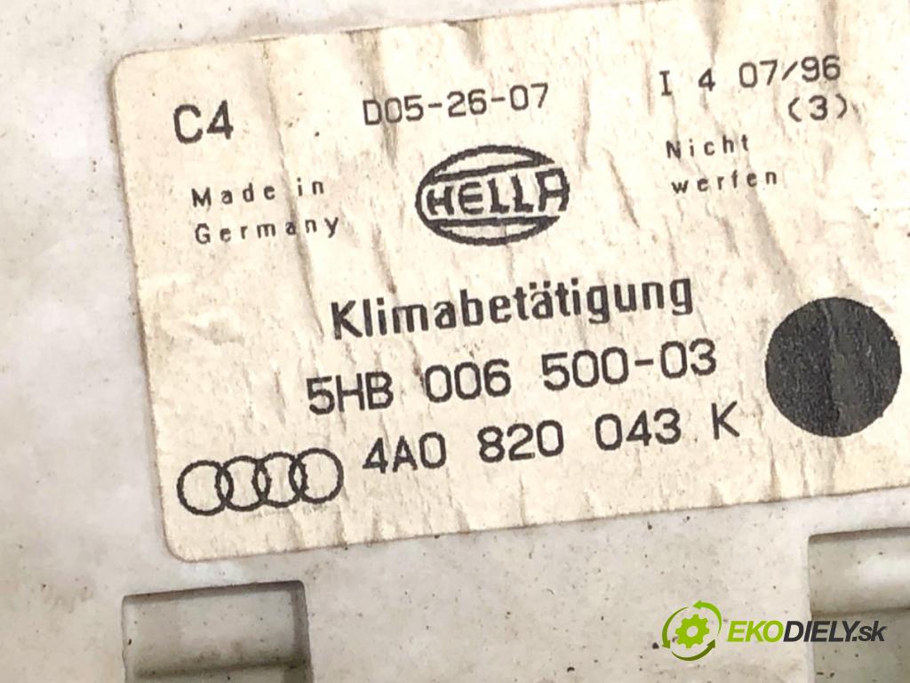 AUDI A6 C4 sedan 1996 103 kW 2.5 TDI 2461 Panel ovládania kúrenia 4A0820043K (Prepínacie páčky pod volantom)