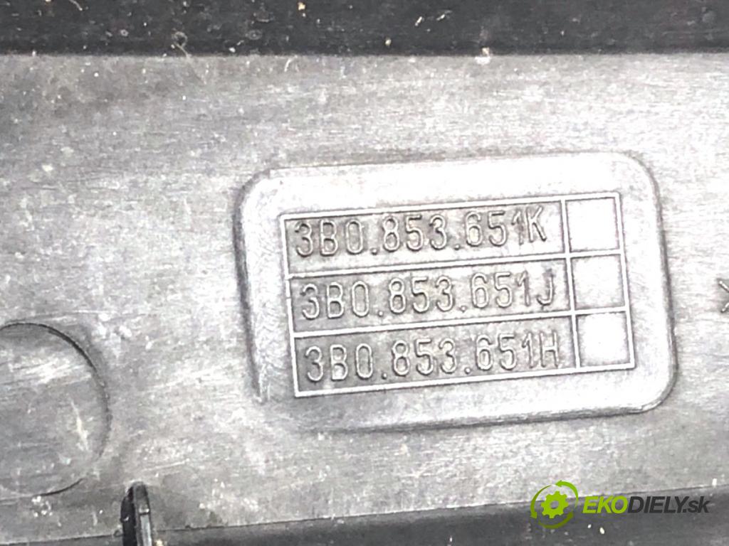 VW PASSAT B5 FL sedan 2002 96 kW 1.9 TDI 1896 Mriežka maska 3B0853651K (Mriežka predná (maska chladiča))