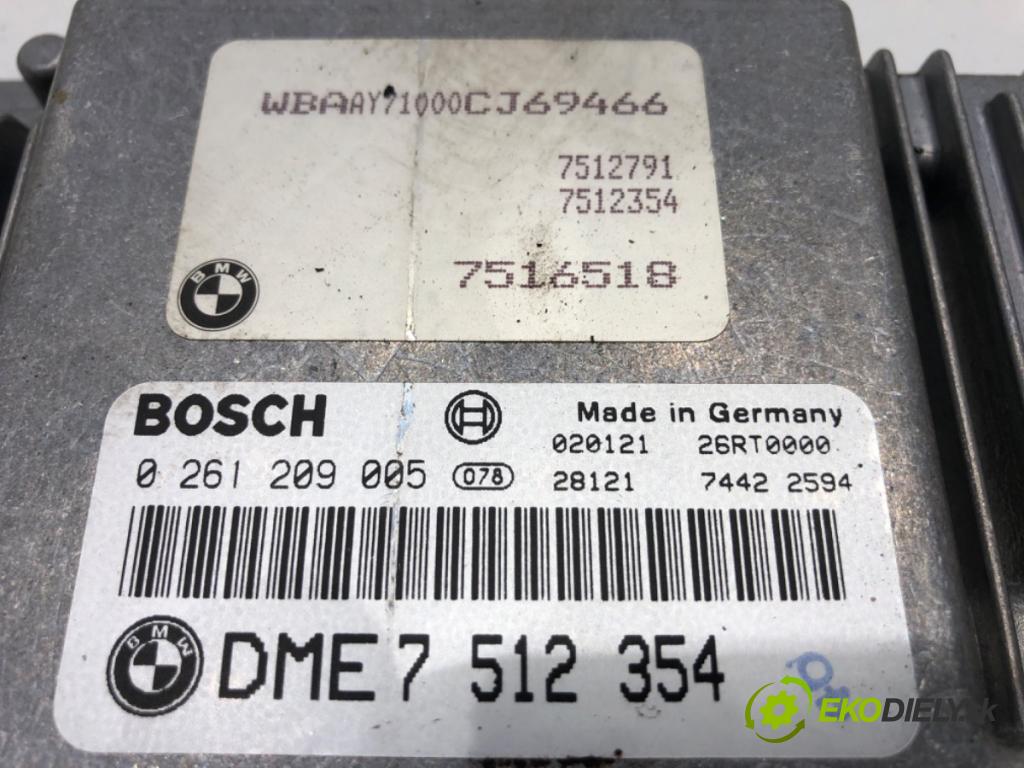 BMW E46 sedan 2003 105 kW 318 i 1995 riadiaca jednotka Motor 7512354 0261209005 (Riadiaca jednotka)