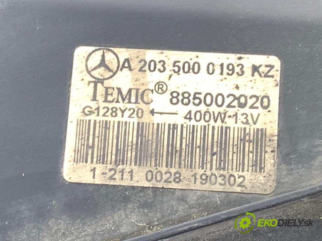 MERCEDES-BENZ W203 sedan 2002 120 kW C 200 Kompressor (203.042) 1796 Ventilátor chladiča A2035000193 (Ventilátor)