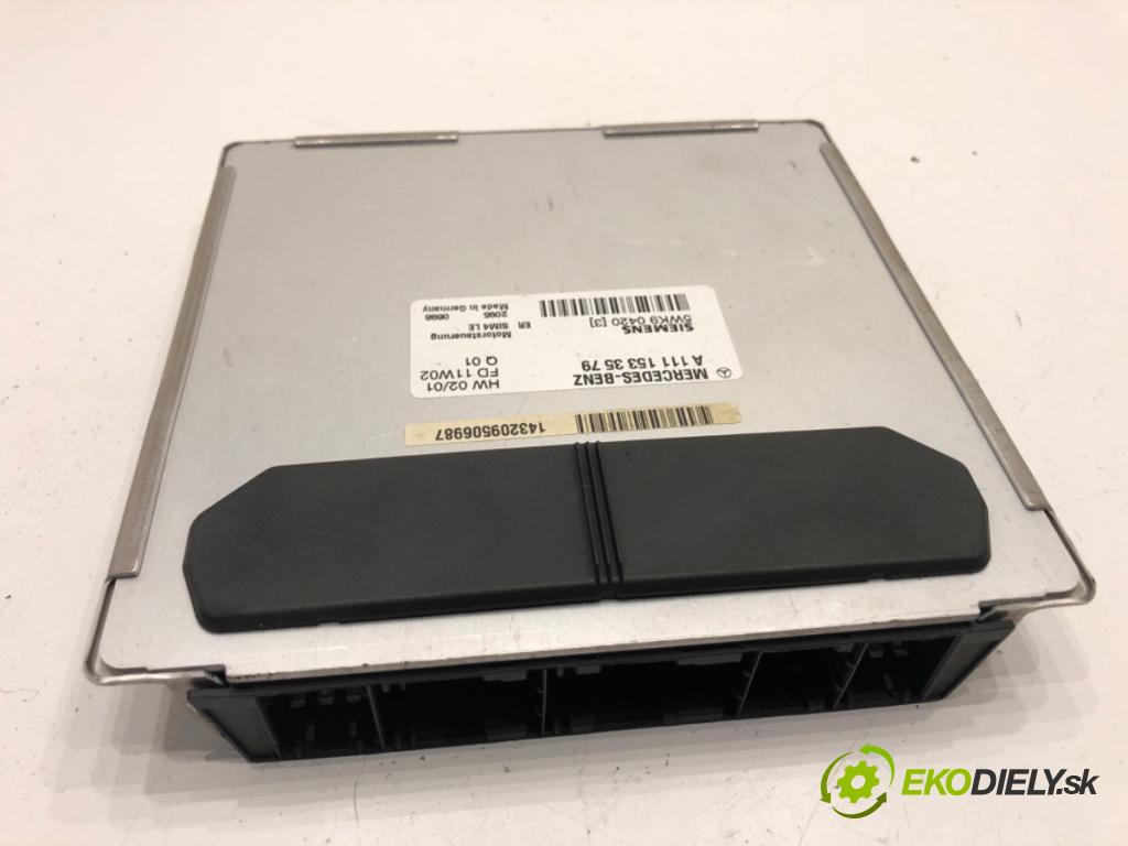 MERCEDES-BENZ W203 sedan 2002 120 kW C 200 Kompressor (203.042) 1796 riadiaca jednotka Motor A1111533579 (Riadiaca jednotka)