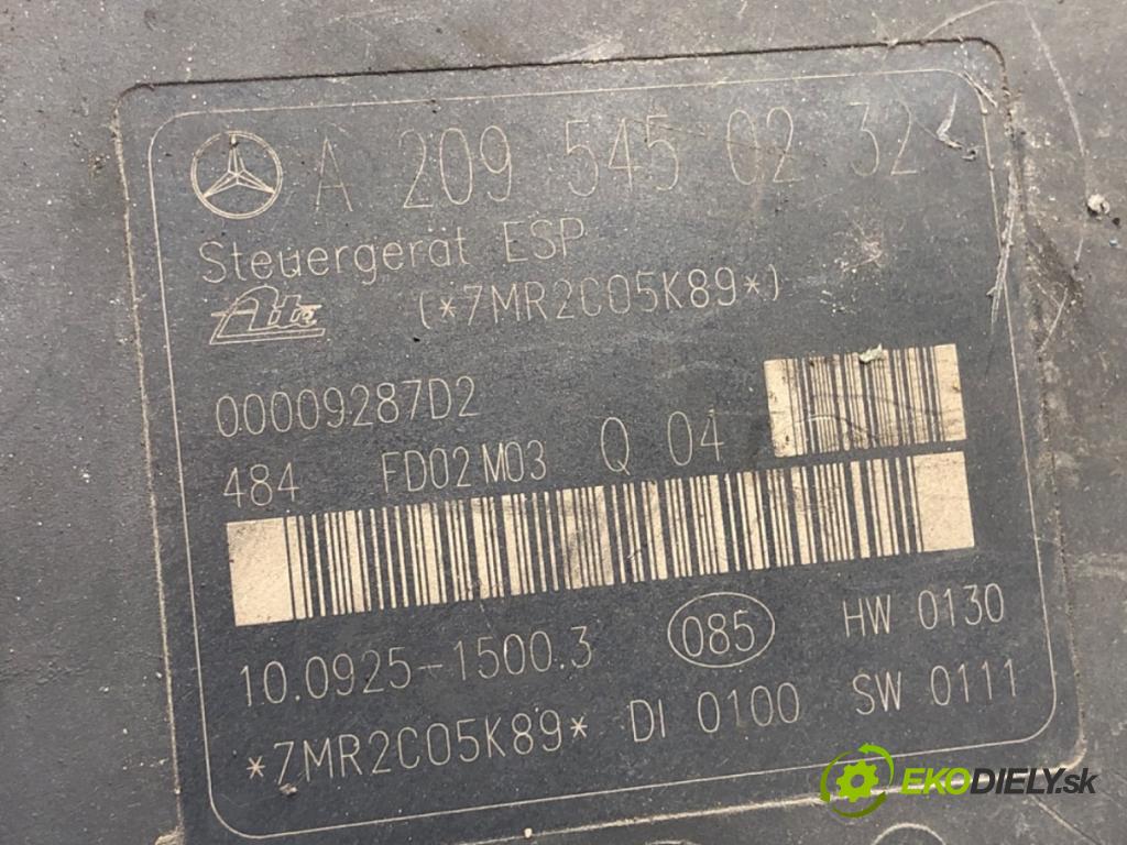 MERCEDES-BENZ W203 sedan 2002 120 kW C 200 Kompressor (203.042) 1796 pumpa ABS A2095450232 (Pumpa ABS)
