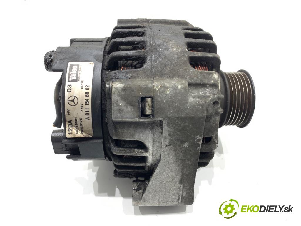 MERCEDES-BENZ W203 sedan 2002 120 kW C 200 Kompressor (203.042) 1796 Alternátor A0111546802 (Alternátor)