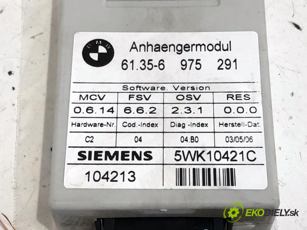 BMW E87 liftback 2006 95 kW 118 i 1995 Modul ťažného oka 6975291 (Riadiaca jednotka ostatné)