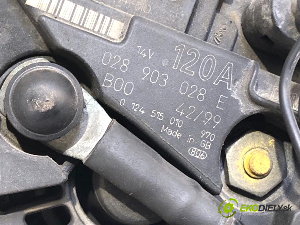 AUDI A3 8L liftback 1999 74 kW 1.6 1595 Alternátor 028903028E (Alternátor)