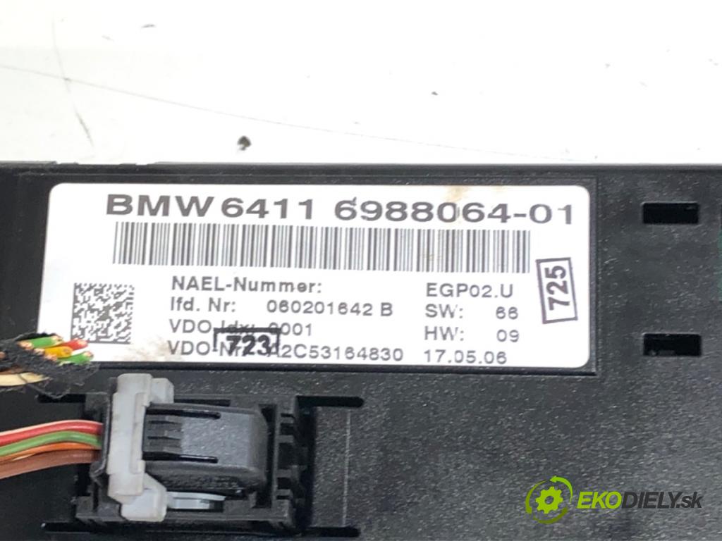 BMW E87 liftback 2006 95 kW 118 i 1995 Panel ovládania kúrenia 6988064 (Prepínacie páčky pod volantom)