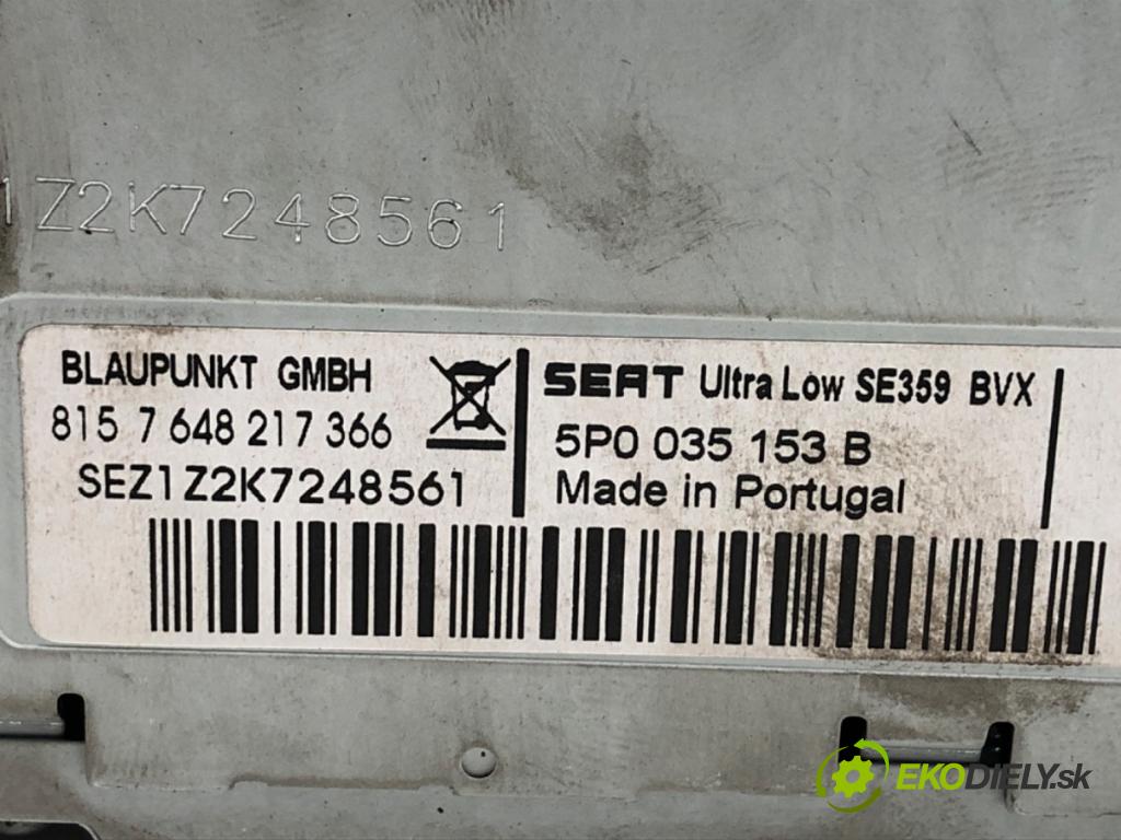 SEAT ALTEA XL nadwozie wielkoprzestrzenne (MPV) 2010 92 kW 1.4 TSI 1390 RADIO 5P0035153B (Audio zariadenie)