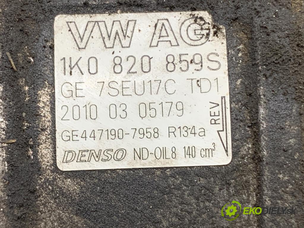 SEAT ALTEA XL nadwozie wielkoprzestrzenne (MPV) 2010 92 kW 1.4 TSI 1390 Kompresor klimatizácie 1K0820859S (Kompresor klimatizácie)