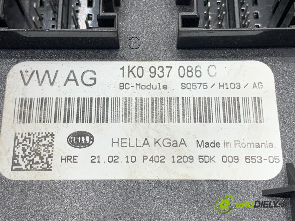 SEAT ALTEA XL nadwozie wielkoprzestrzenne (MPV) 2010 92 kW 1.4 TSI 1390 Modul komfortu 1K0937086C (Modul komfortu)