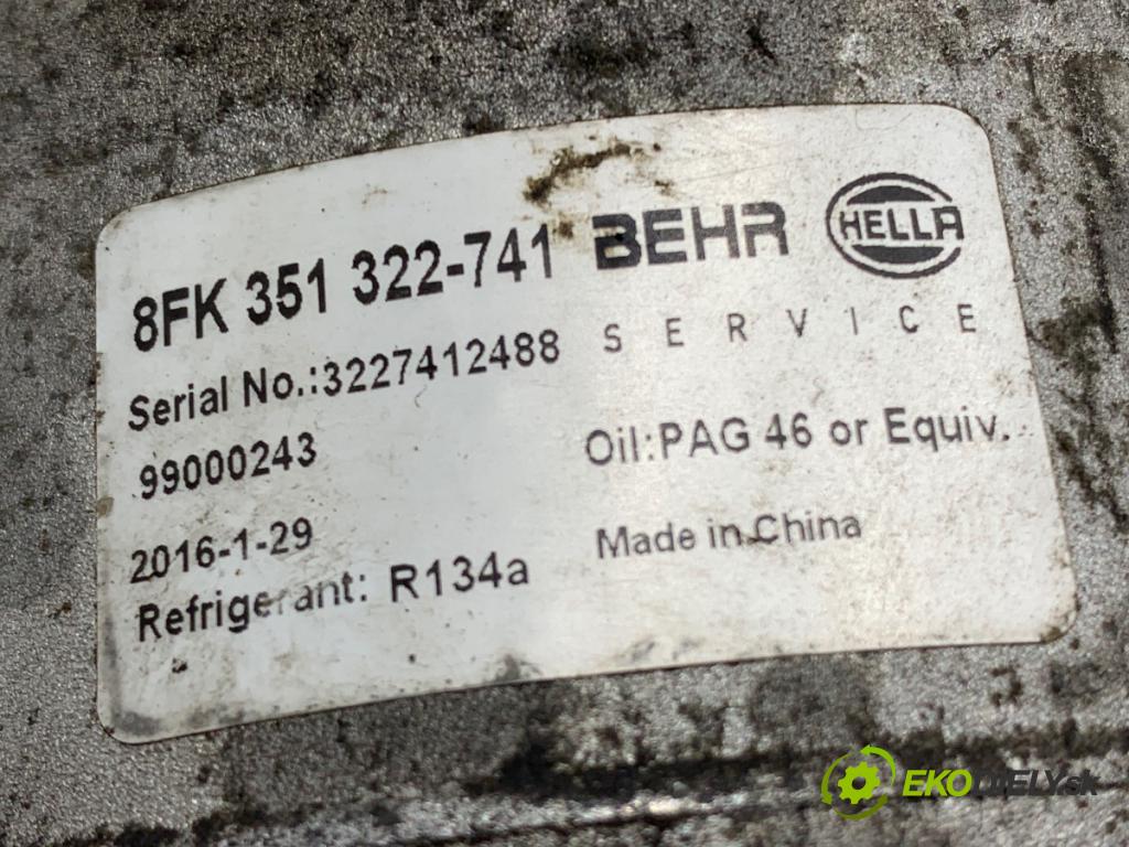 VW JETTA III sedan 2005 85 kW 1.6 FSI 1598 Kompresor klimatizácie 8FK351322 (Kompresor klimatizácie)