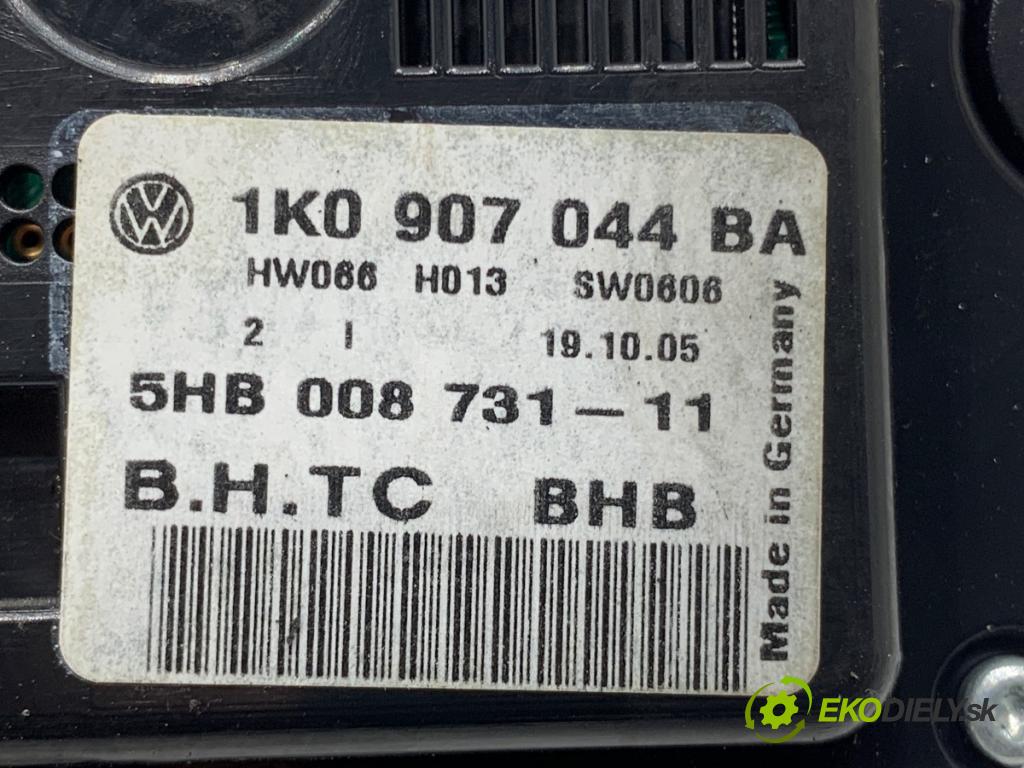 VW JETTA III sedan 2005 85 kW 1.6 FSI 1598 Panel ovládania kúrenia 1K0907044BA (Prepínacie páčky pod volantom)
