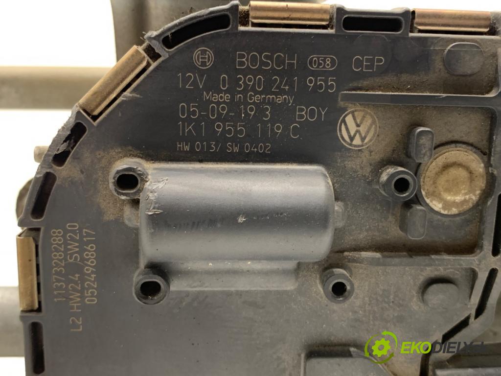 VW JETTA III sedan 2005 85 kW 1.6 FSI 1598 Mechanizmus stieračov predný 1K1955023F (Motorček stieračov predný)