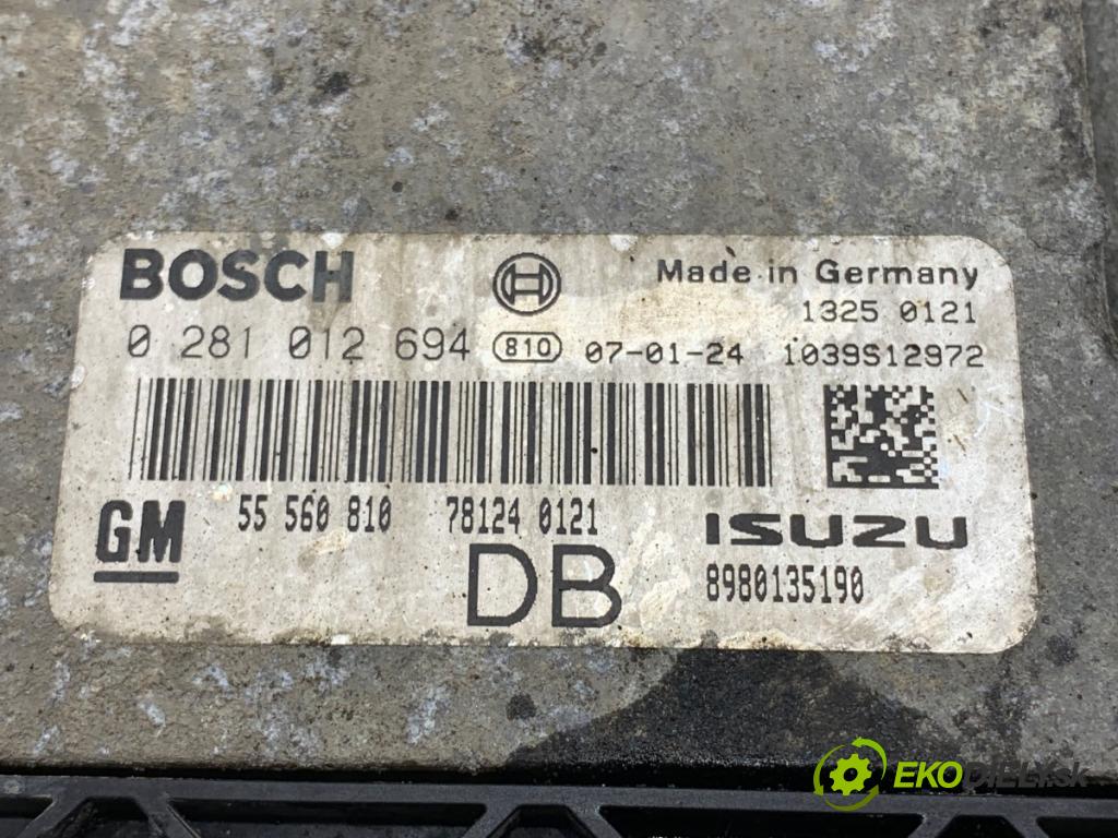 OPEL ASTRA H liftback 2007 74 kW 1.7 CDTI (L48) 1686 riadiaca jednotka Motor 55560810 (Riadiaca jednotka)