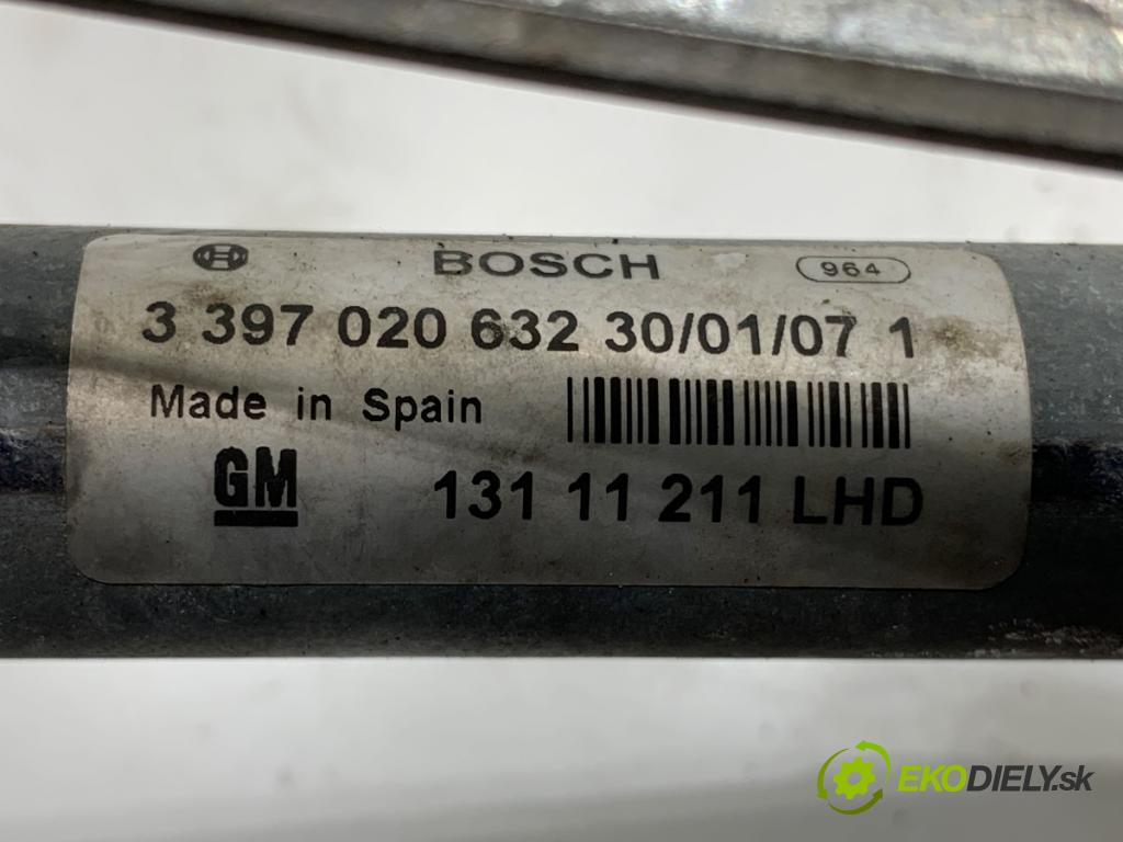 OPEL ASTRA H liftback 2007 74 kW 1.7 CDTI (L48) 1686 Mechanizmus stieračov predný 13111211 (Motorček stieračov predný)