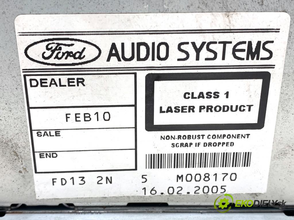 FORD MONDEO MK3 Kombi 2003 125 kW 2.5 V6 24V 2495 RADIO 5S7T-10E889-AA (Audio zařízení)