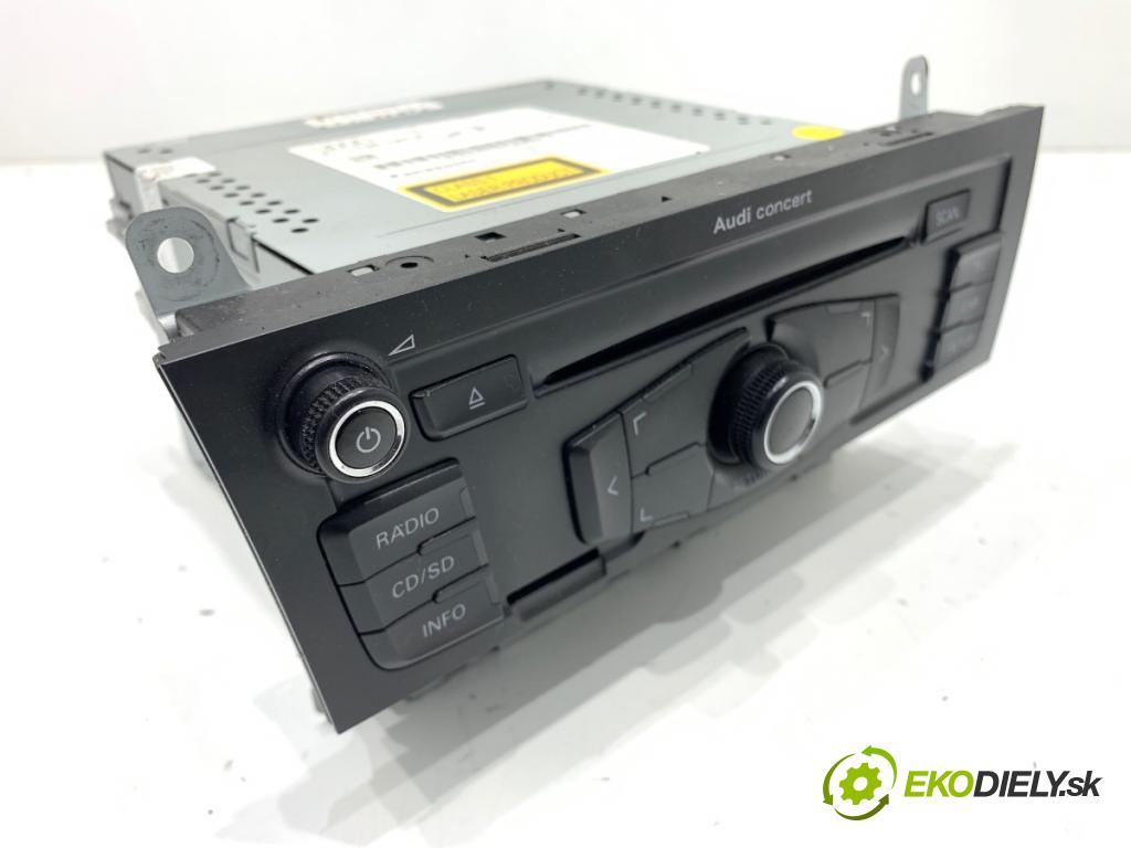 AUDI A4 B8 sedan 2008 118 kW 1.8 TFSI 1798 RADIO 8T1035186B (Audio zariadenie)