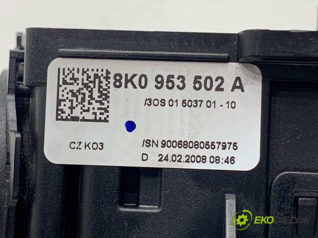 AUDI A4 B8 sedan 2008 118 kW 1.8 TFSI 1798 Prepínač kombinovaný 8K0953502A (Prepínacie páčky pod volantom)
