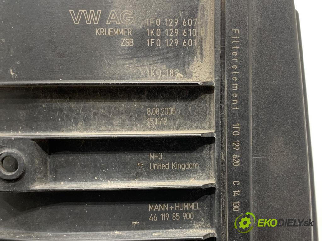 AUDI A3 8P liftback 2005 75 kW 1.6 1595 Obal filtra vzduchu 1F0129607 (Obal vzduchového filtra)