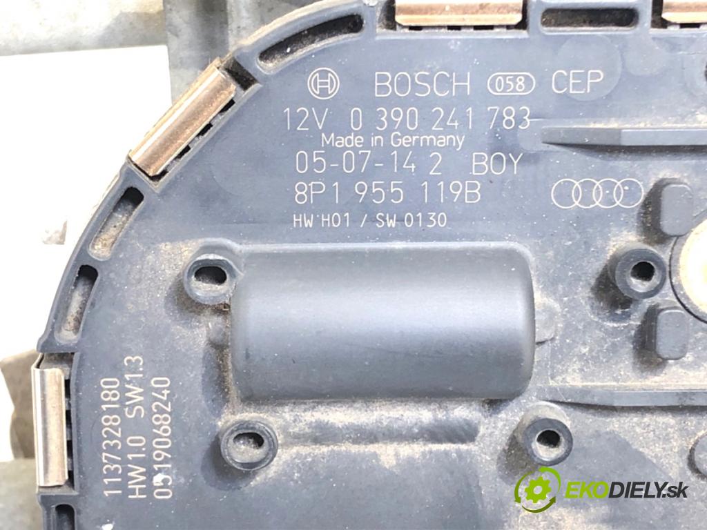 AUDI A3 8P liftback 2005 75 kW 1.6 1595 Mechanizmus stieračov predný 8P1955023E (Motorček stieračov predný)