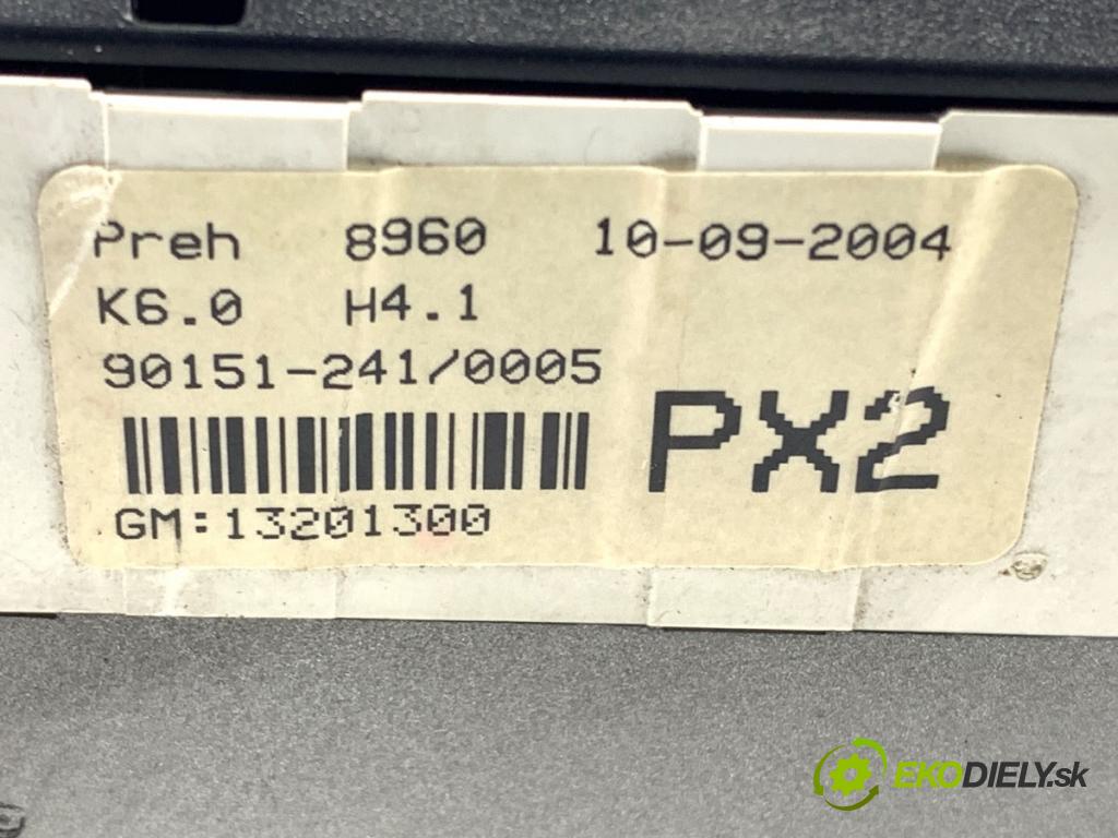 OPEL ASTRA H Kombi 2004 74 kW 1.7 CDTI (L35) 1686 Panel ovládania kúrenia 13201300 (Prepínacie páčky pod volantom)