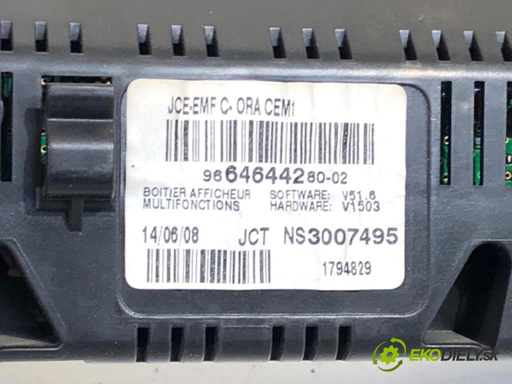 CITROEN C8 nadwozie wielkoprzestrzenne (MPV) 2008 100 kW 2.0 HDi 135 1997 Dislpej 9664644280 (Prístrojová doska)