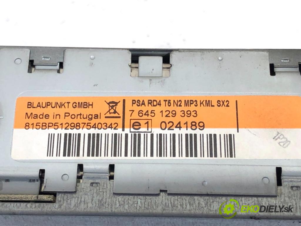 CITROEN C8 nadwozie wielkoprzestrzenne (MPV) 2008 100 kW 2.0 HDi 135 1997 RADIO 9664770277 (Audio zariadenie)