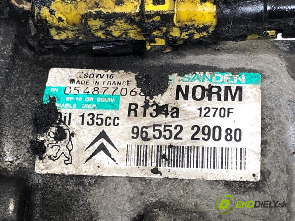 CITROEN C8 nadwozie wielkoprzestrzenne (MPV) 2008 100 kW 2.0 HDi 135 1997 Kompresor klimatizácie 9655229080 (Kompresor klimatizácie)