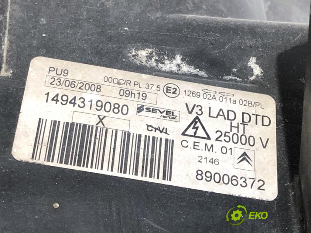 CITROEN C8 nadwozie wielkoprzestrzenne (MPV) 2008 100 kW 2.0 HDi 135 1997 Svetlomet pravy predný XENON 1494319080