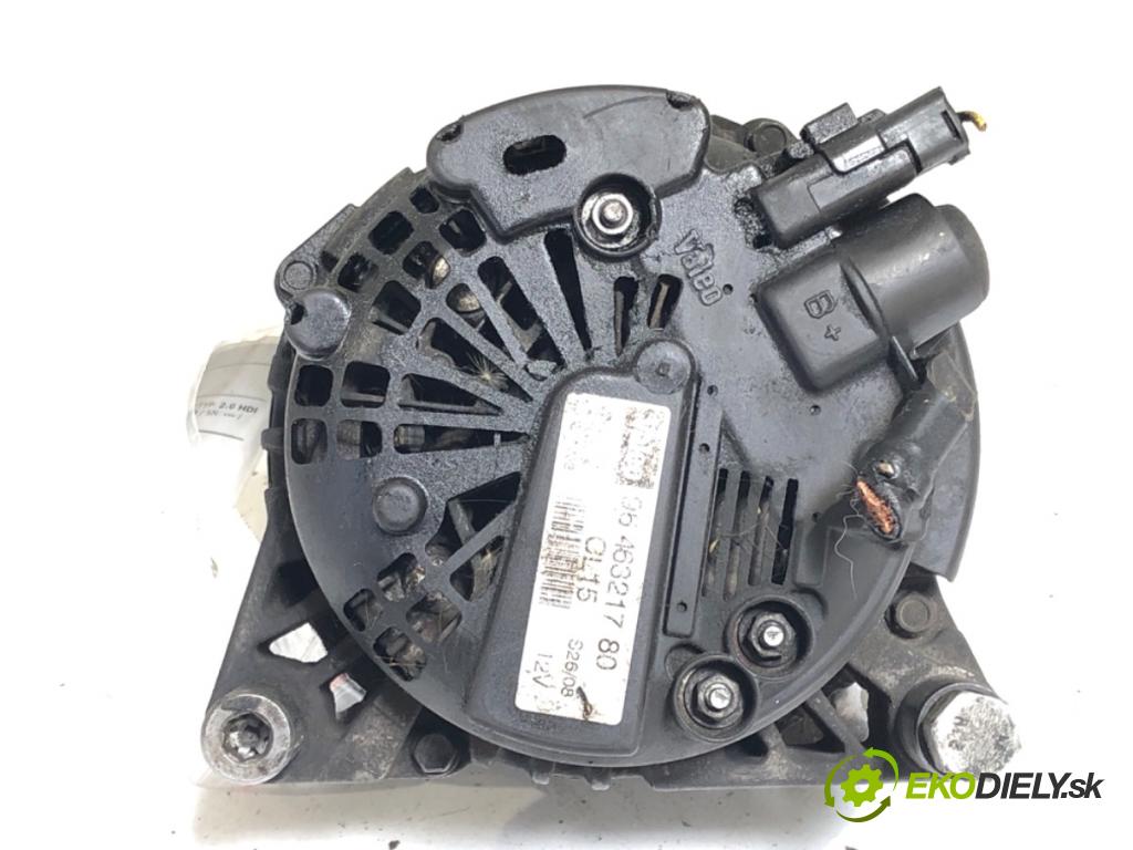 CITROEN C8 nadwozie wielkoprzestrzenne (MPV) 2008 100 kW 2.0 HDi 135 1997 Alternátor 9646321780 (Alternátor)