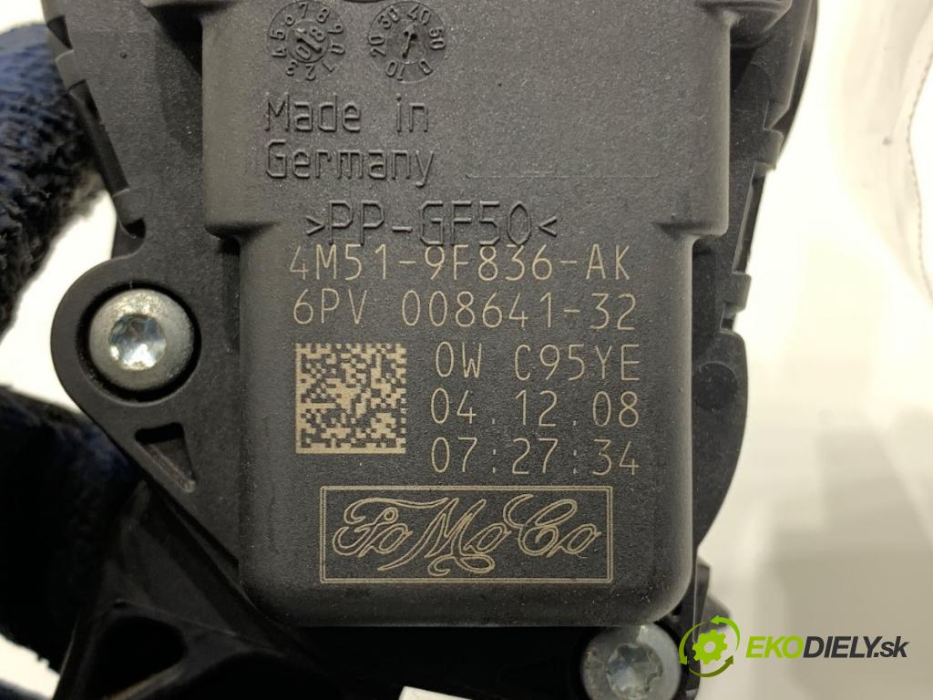 FORD FOCUS II Kombi 2008 80 kW 1.6 TDCi 1560 Potenciometer plynu 4M51-9F836-AK (Potenciometer plynového pedálu)