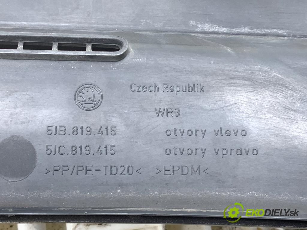 SKODA RAPID liftback 2013 77 kW 1.2 TSI 1197 Torpédo, plast pod čelné okno 5JB819415 (Torpédo (plast pod čelným sklom))