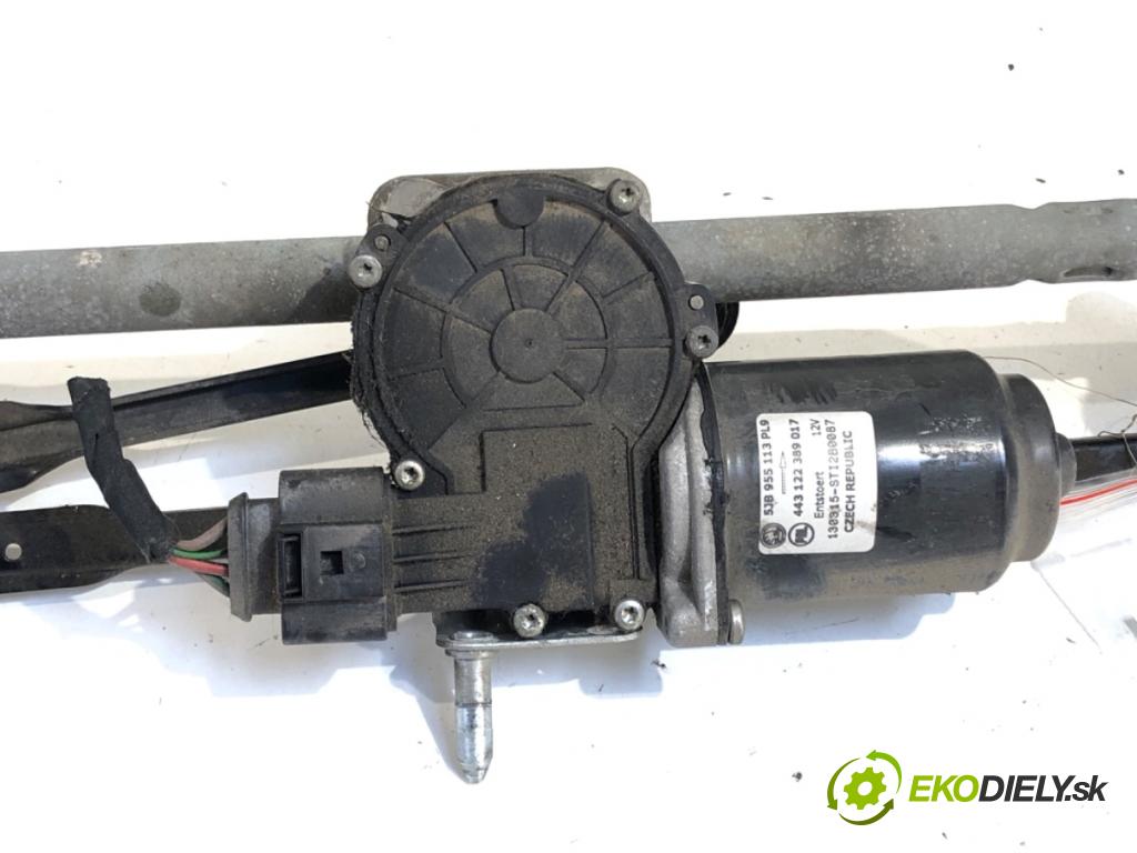 SKODA RAPID liftback 2013 77 kW 1.2 TSI 1197 Mechanizmus stieračov predný 5JB955113 (Motorček stieračov predný)