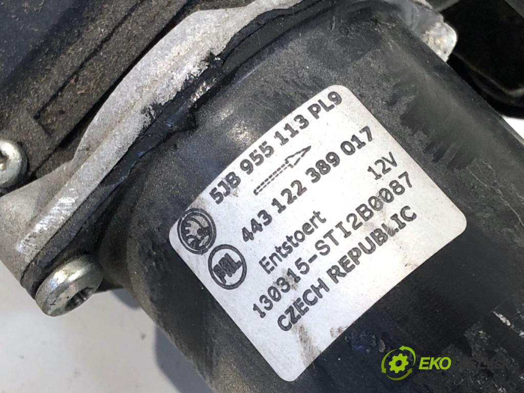 SKODA RAPID liftback 2013 77 kW 1.2 TSI 1197 Mechanizmus stieračov predný 5JB955113 (Motorček stieračov predný)