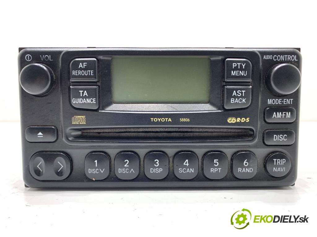 TOYOTA RAV 4 II SUV 2002 85 kW 2.0 D 4WD (CLA20_, CLA21_) 1995 RADIO 08600-00959 (Audio zařízení)