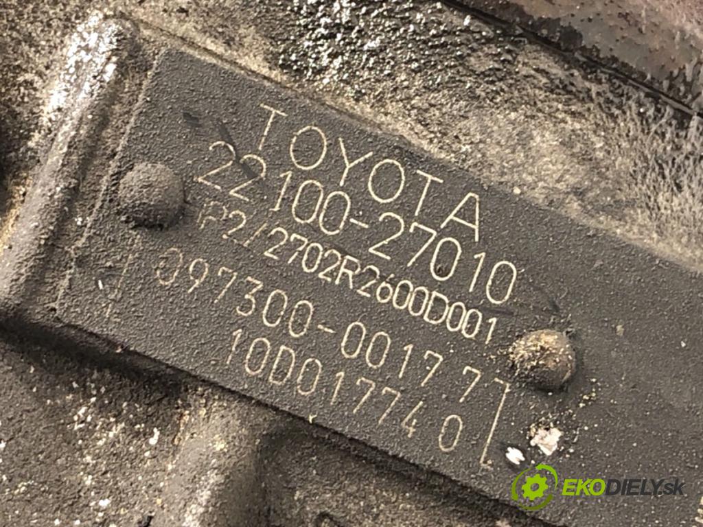 TOYOTA RAV 4 II SUV 2002 85 kW 2.0 D 4WD (CLA20_, CLA21_) 1995 Pumpa vstrekovacia 22100-27010 (Vstrekovacie čerpadlo)