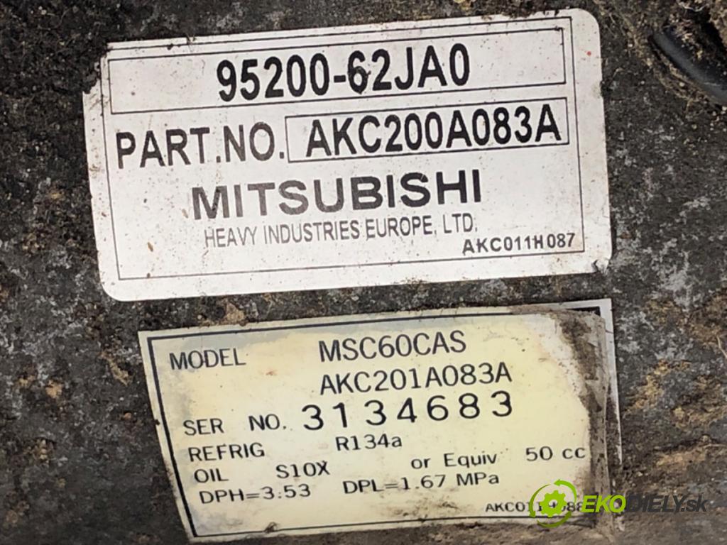 SUZUKI SX4 liftback 2007 79 kW 1.6 VVT 4x4 (RW 416) 1586 Kompresor klimatizácie 95200-62JA0 (Kompresor klimatizácie)