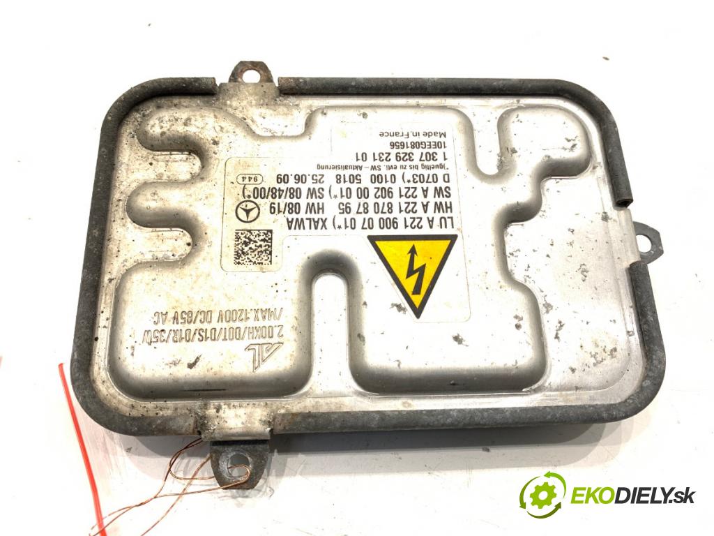 MERCEDES-BENZ W221 sedan 2010 220 kW S 400 Hybrid 3498 Menič XENON A2219000701 (Riadiaca jednotka xenónu)