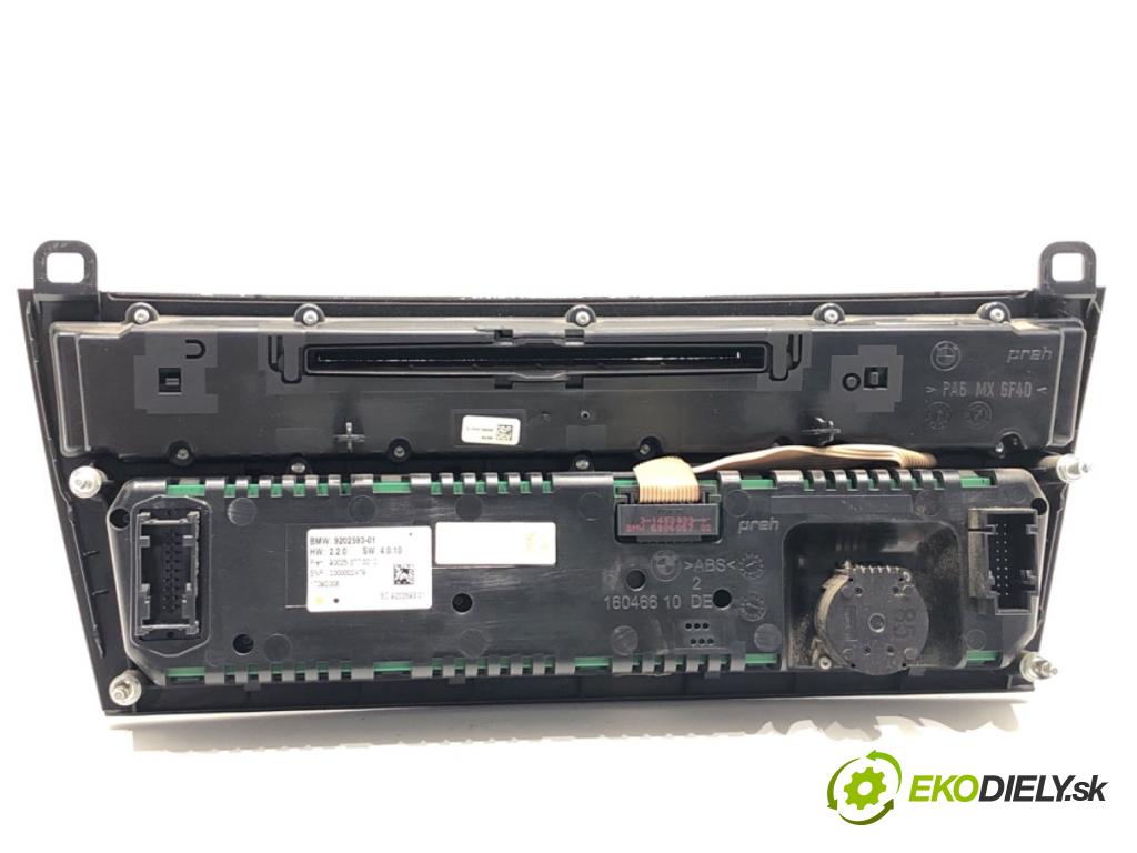 BMW F01 sedan 2008 180 kW 730 d 2993 Panel ovládania kúrenia 9202593 (Prepínacie páčky pod volantom)