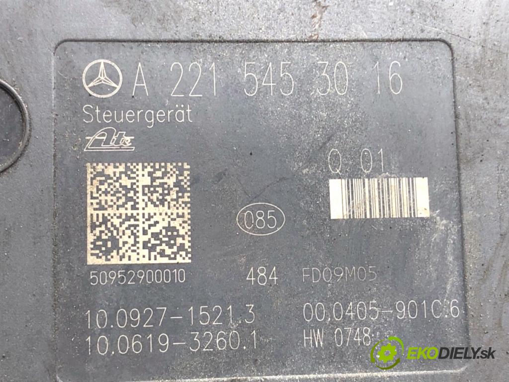 MERCEDES-BENZ W221 sedan 2010 220 kW S 400 Hybrid 3498 pumpa ABS A2215453016 (Pumpa ABS)