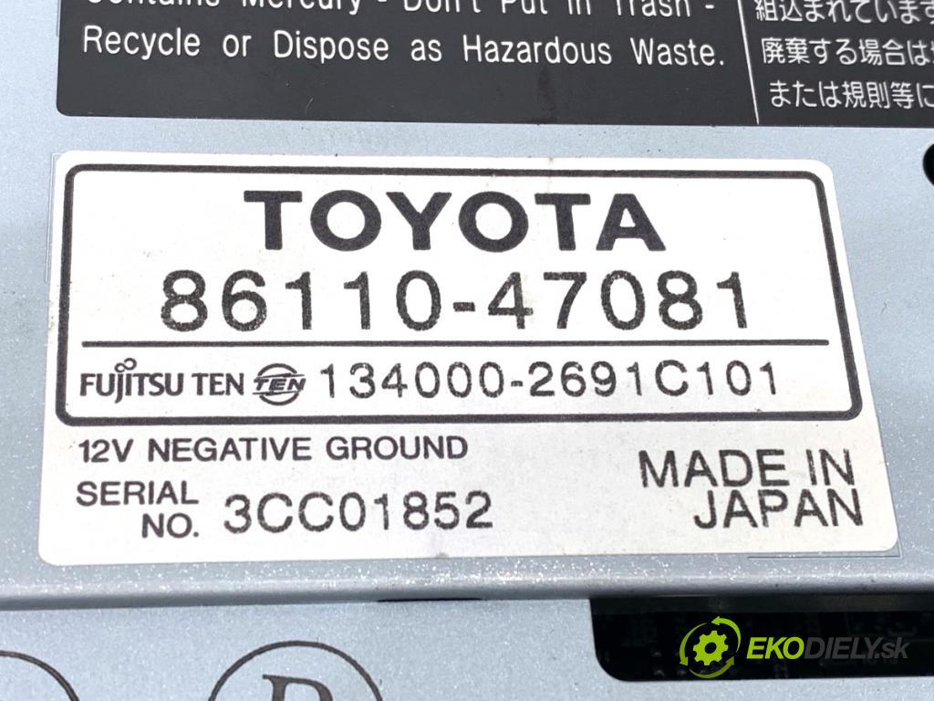 TOYOTA PRIUS II liftback 2005 57 kW 1.5 Hybrid (NHW20_) 1497 Dislpej 86110-47081 (Prístrojová doska)